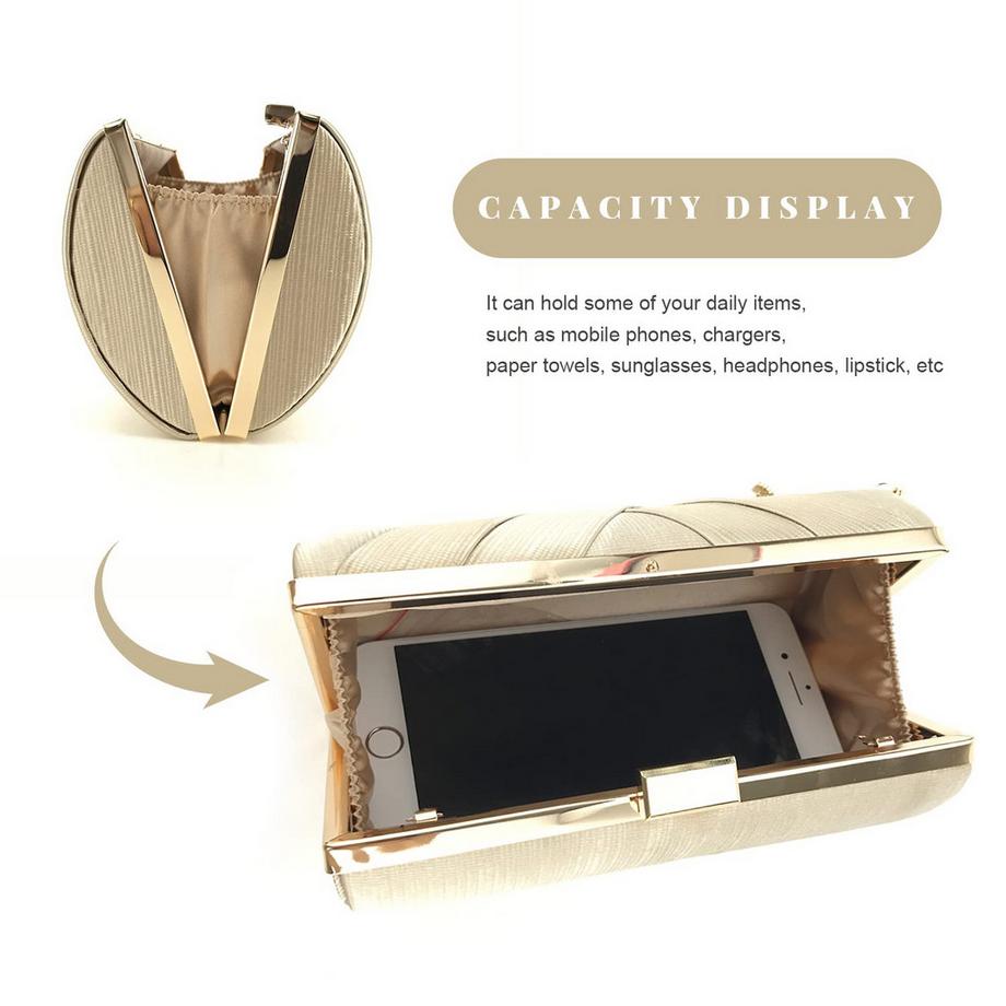 Only-bags.store Satin Abend Clutches Tasche Quaste Anhänger  