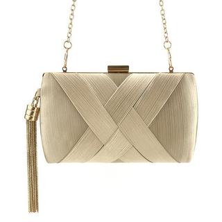 Only-bags.store Satin Abend Clutches Tasche Quaste Anhänger  