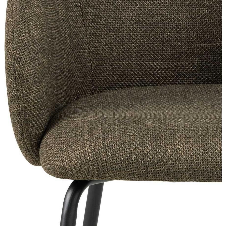 mutoni Chaise avec accoudoirs Ruvoa vert (1 pièce)  