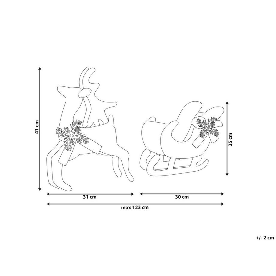 Beliani Decorazione per esterni en Ferro  ENODAK  