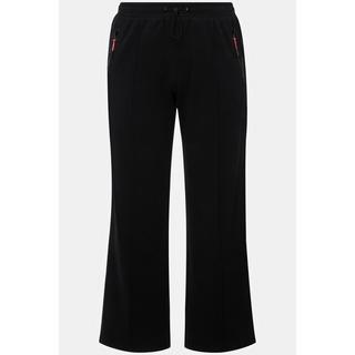 Ulla Popken Jogginghose mit Reflektorstreifen und Zipptaschen  