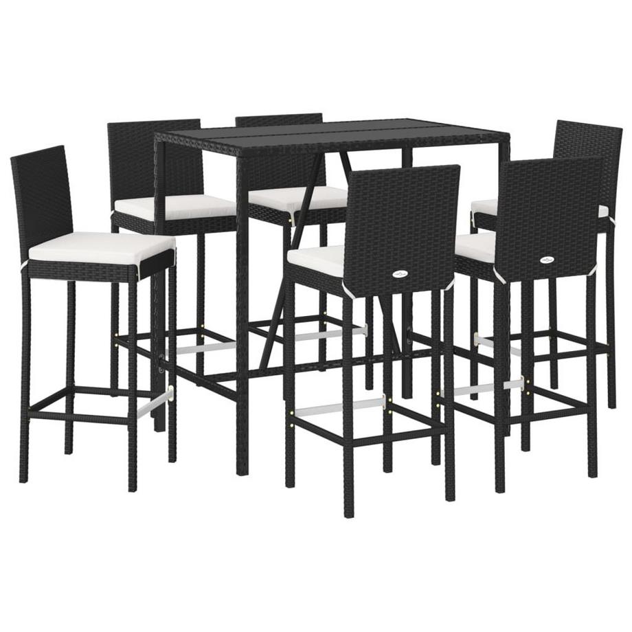 VidaXL set da bar da giardino Polirattan  