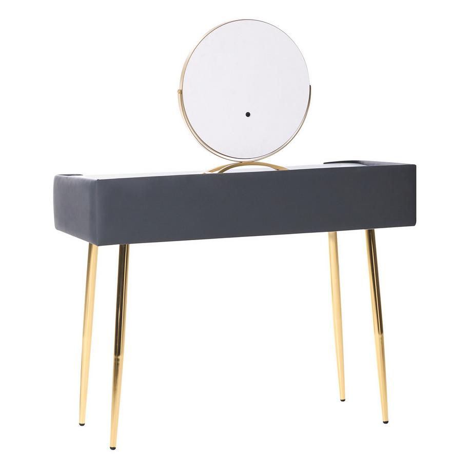 Beliani  Schminktisch mit Spiegel und Hocker aus MDF-Platte  SURIN 