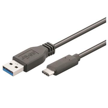 7001308 cavo USB 1 m USB 3.2 Gen 1 (3.1 Gen 1) USB C USB A Nero