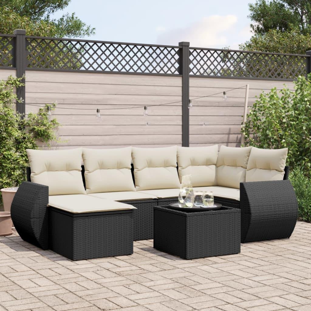 VidaXL set divano da giardino Polirattan  