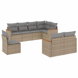 VidaXL set divano da giardino Polirattan  