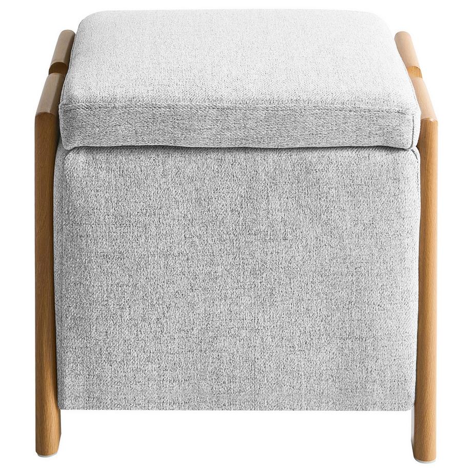 Beliani Pouf de rangement en Tissu Minimaliste EDLAND  