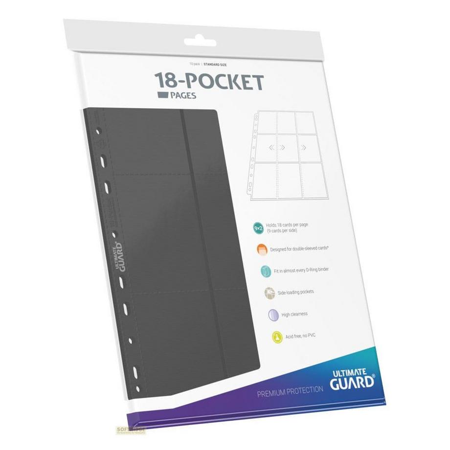 Ultimate Guard  Ultimate Guard 18-Pocket Pages Side-Loading Grau (10) 
