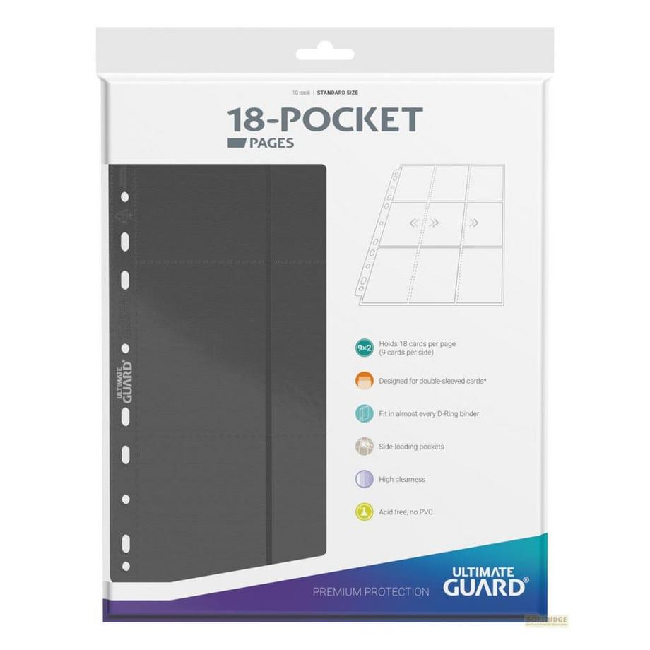 Ultimate Guard  Ultimate Guard 18-Pocket Pages Side-Loading Grau (10) 