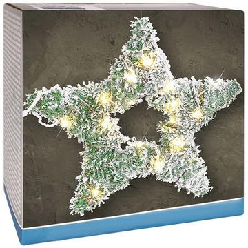 Weihnachtsstern mit 40 LED-Lichtern und Schneeeffekt