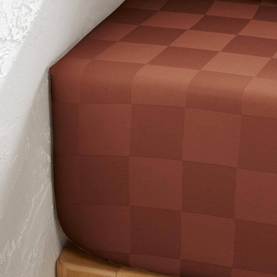 La Redoute Intérieurs Victor Vorgewaschenes Baumwoll-Satin Fixleintuch  