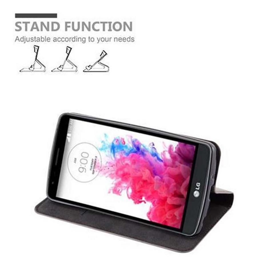 Cadorabo  Housse compatible avec LG G3 STYLUS - Coque de protection avec fermeture magnétique, fonction de support et compartiment pour carte 