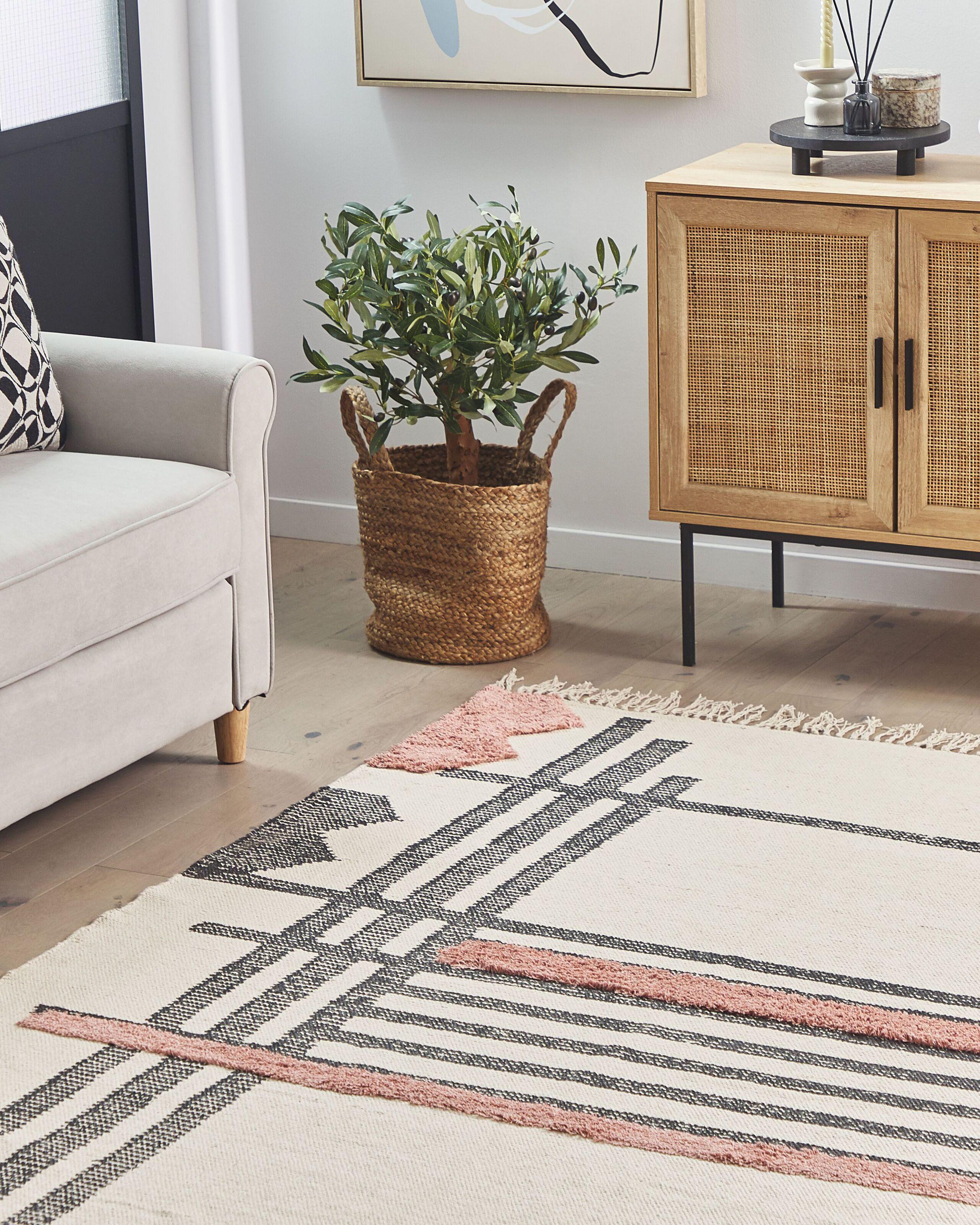 Beliani Tapis en Coton Boho MURADIYE  