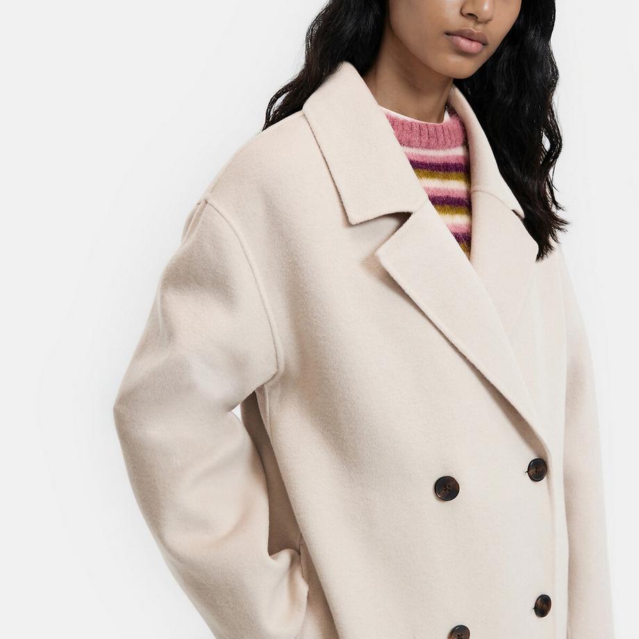 La Redoute Collections Manteau croisé oversize fait main  