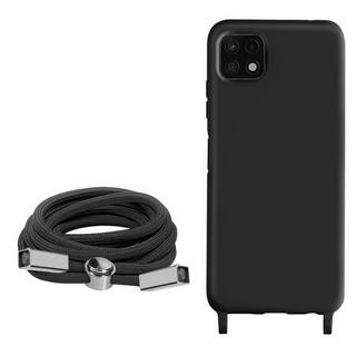 Avizar  Coque Cordon Samsung Galaxy A22 5G Noir 