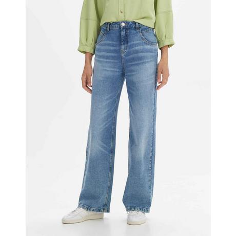 OPUS  Wide Leg Jeans Marli fresh gerader Schnitt 