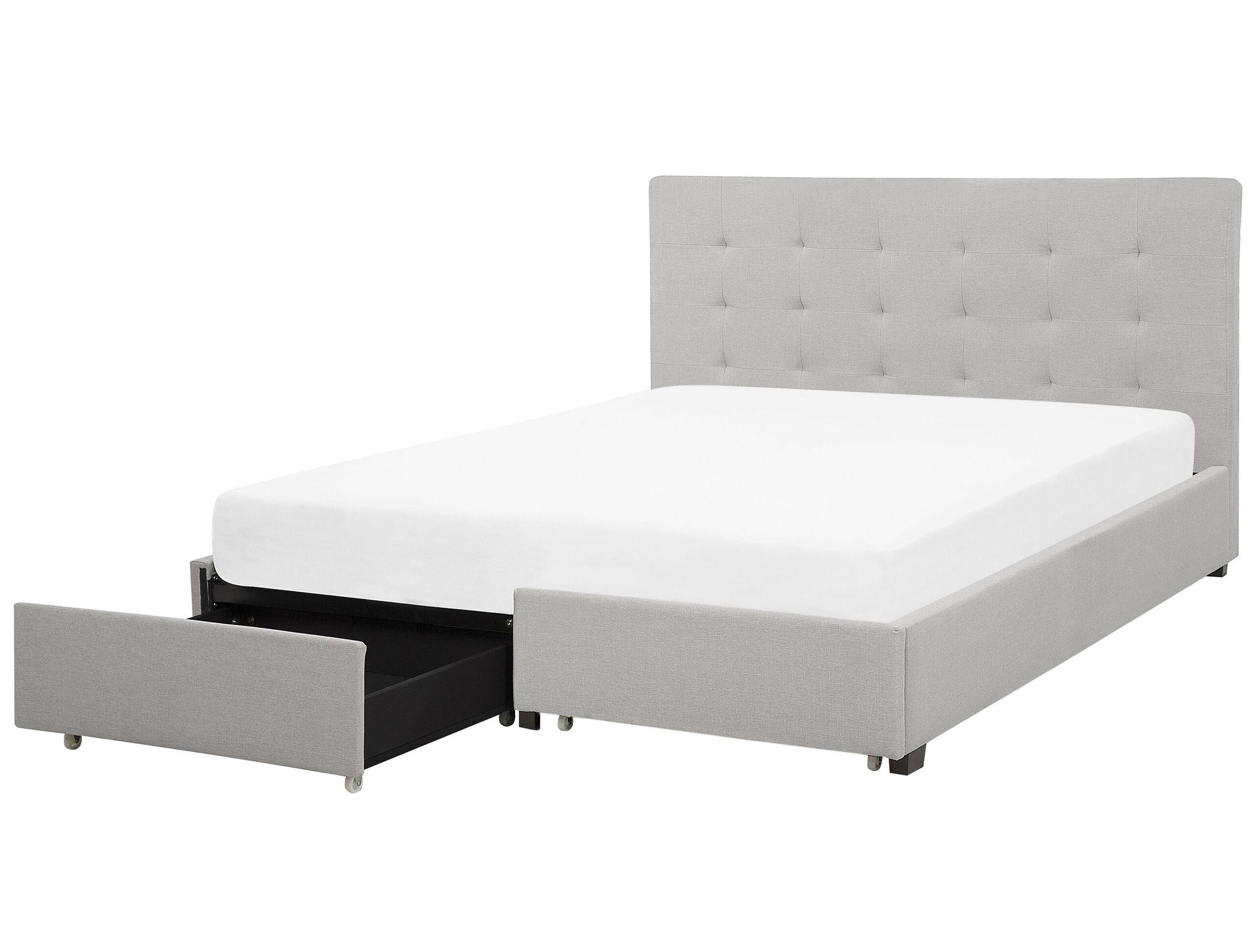 Beliani Letto contenitore en Poliestere Glamour ROCHELLE  