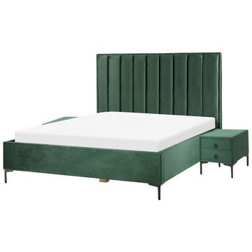 Schlafzimmer Set aus Samtstoff SEZANNE