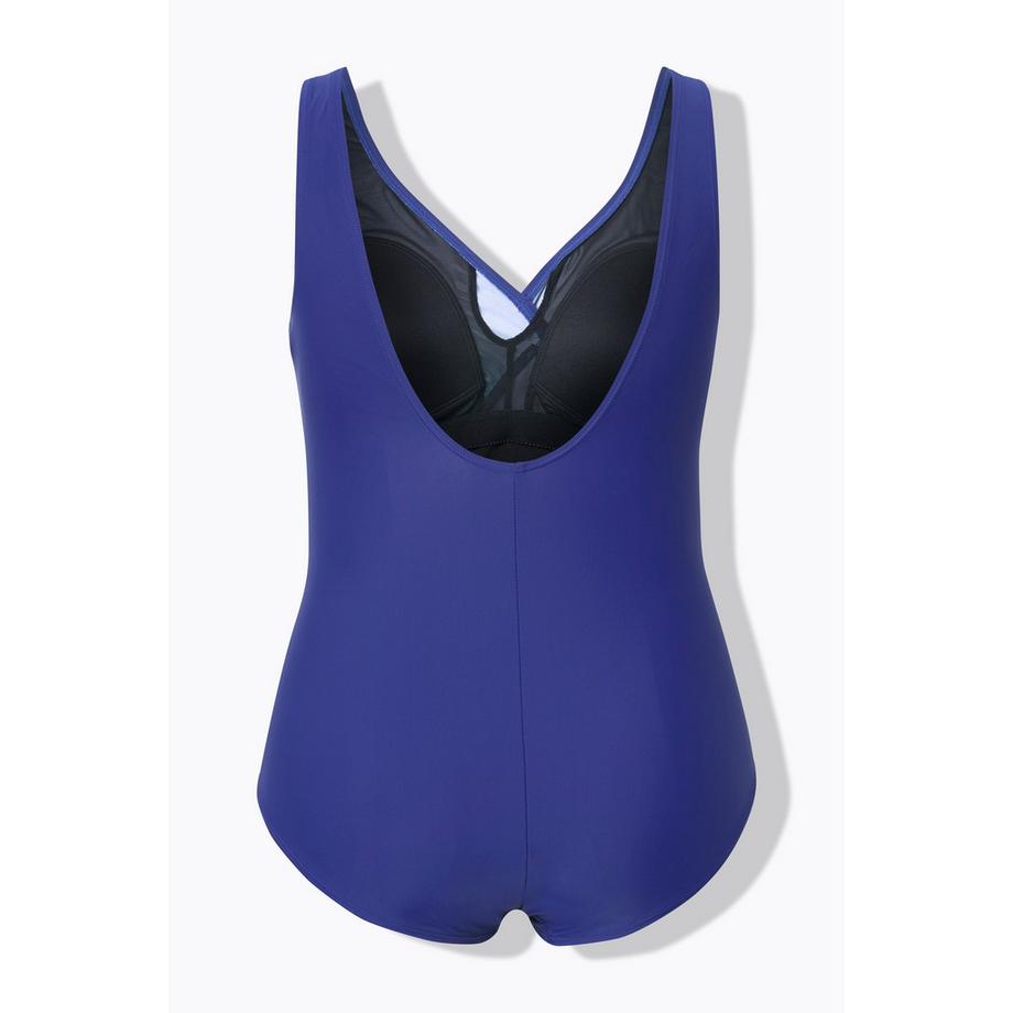 Ulla Popken Maillot de bain Drapé Dégradé Bonnets souples Recyclé  