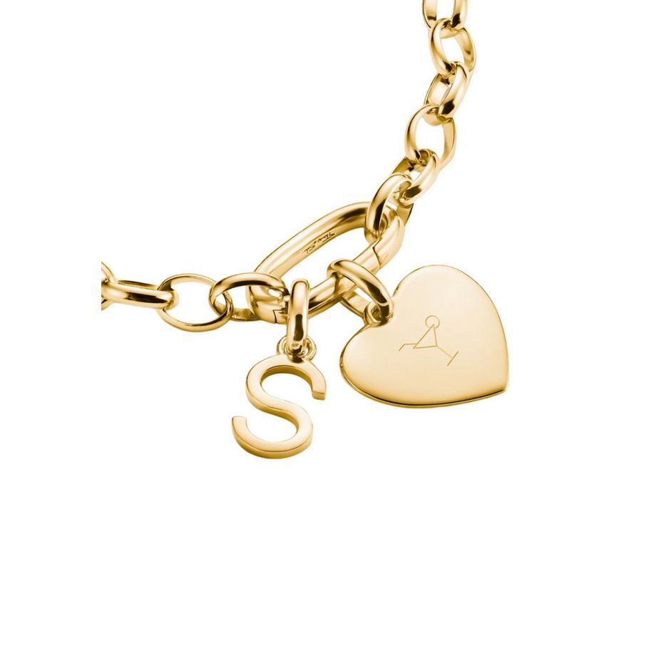 Thomas Sabo  Pendentif charm cœur Connect plaqué 