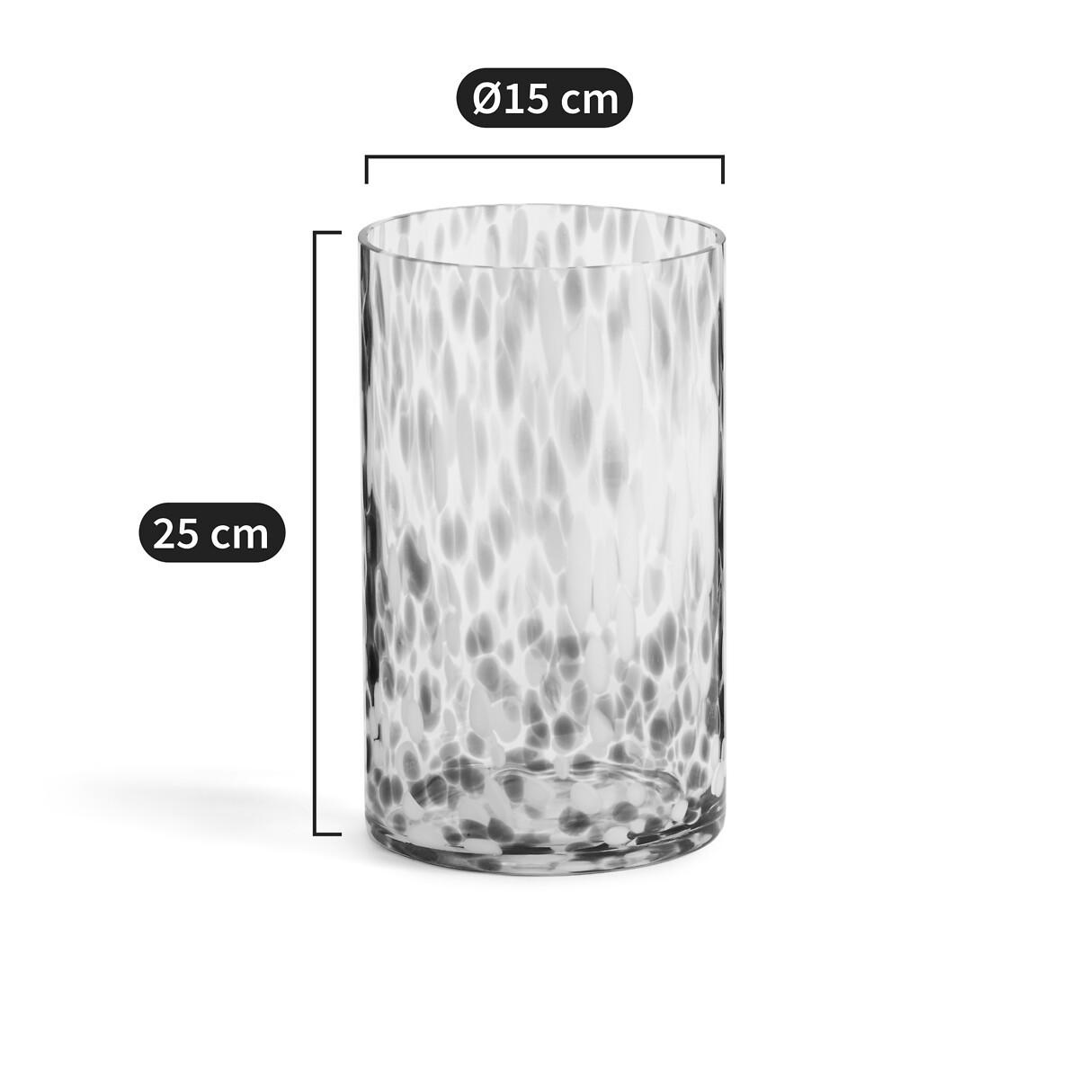 La Redoute Intérieurs Vase tacheté en verre H25 cm  