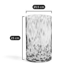 La Redoute Intérieurs Vase tacheté en verre H25 cm  