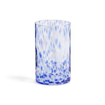 Vase tacheté en verre H25 cm