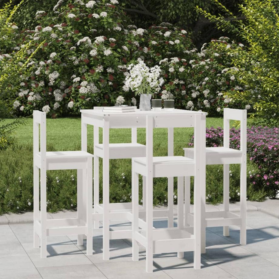 VidaXL Ensemble de bar de jardin bois de pin  