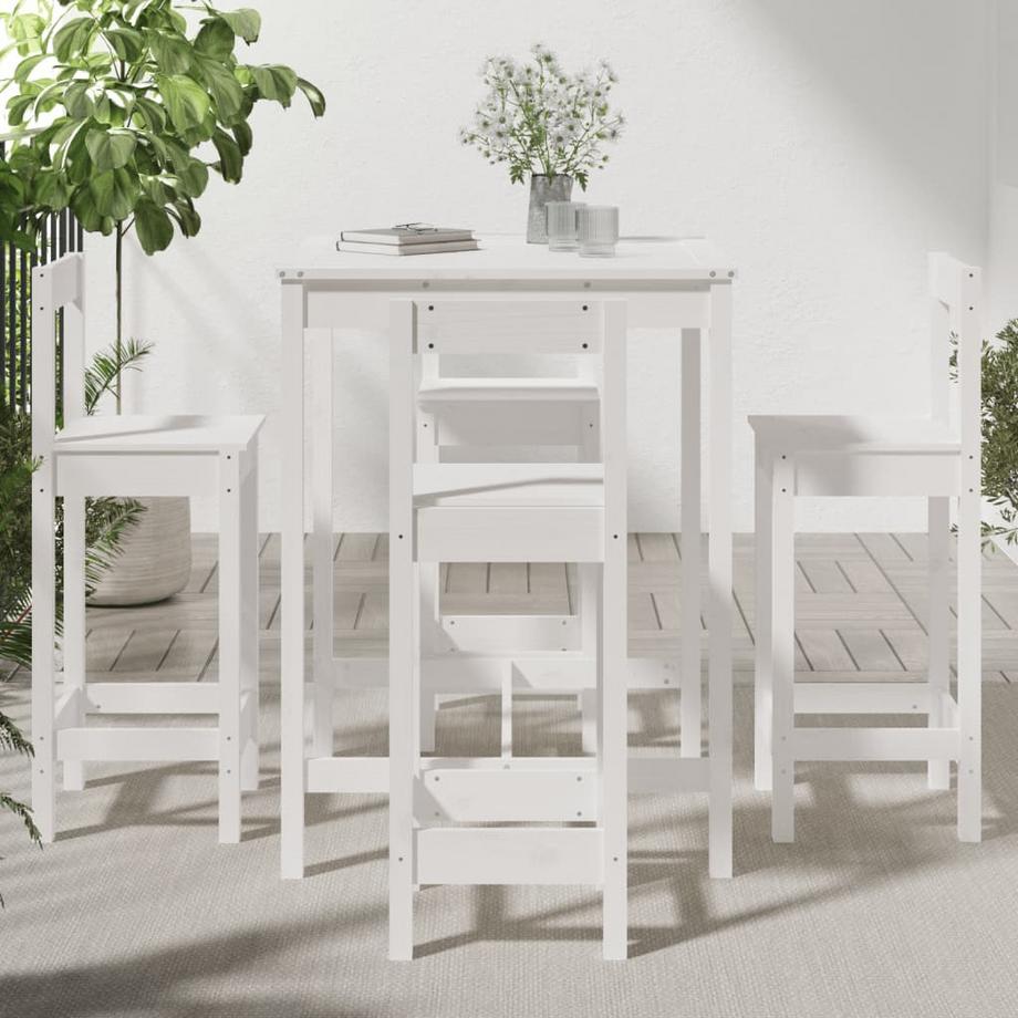 VidaXL Ensemble de bar de jardin bois de pin  