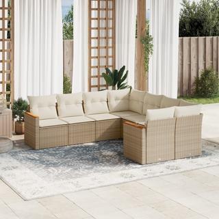 VidaXL set divano da giardino Polirattan  