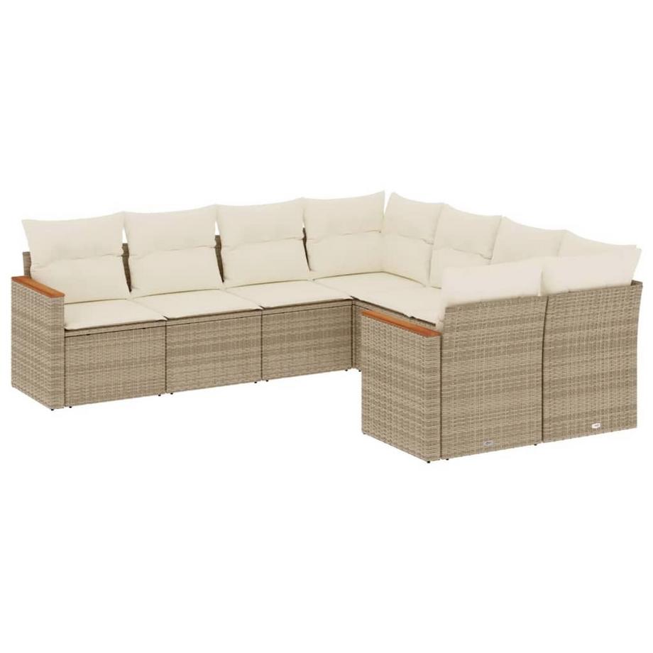 set divano da giardino Polirattan