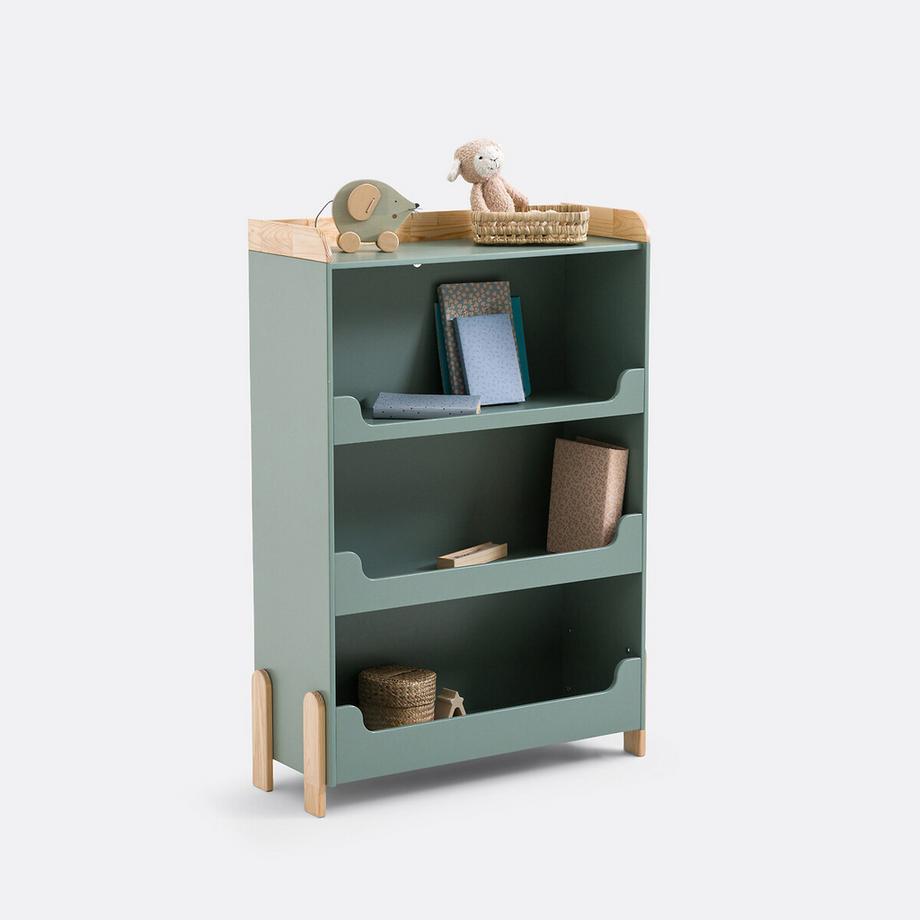 Bibliothèque enfant pin et MDF