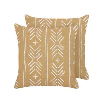 Lot de 2 coussins en Coton Traditionnel BANYAN