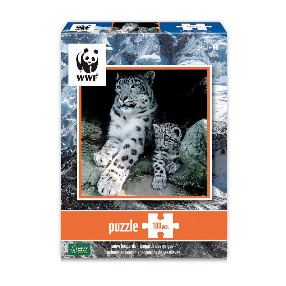 Ambassador  Puzzle Schneeleoparden (100Teile) 
