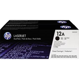 Hewlett-Packard  12A, Q2612A  Cassetta Toner Conf 2 pz Nero 4000 pagine Originale Toner 