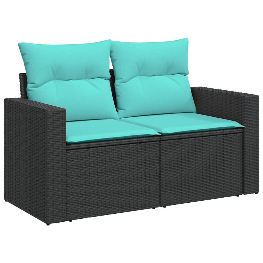 VidaXL Ensemble de canapés de jardin rotin synthétique  