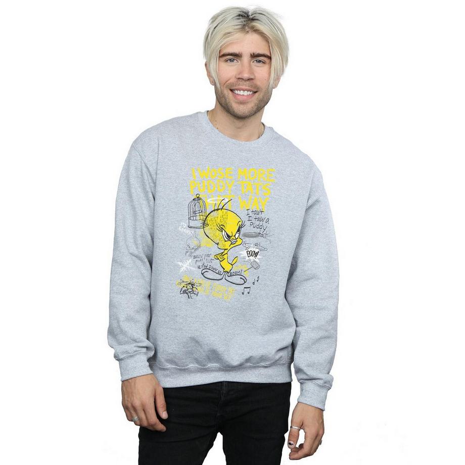 LOONEY TUNES Tweety Pie More Puddy Tats Sweatshirt  