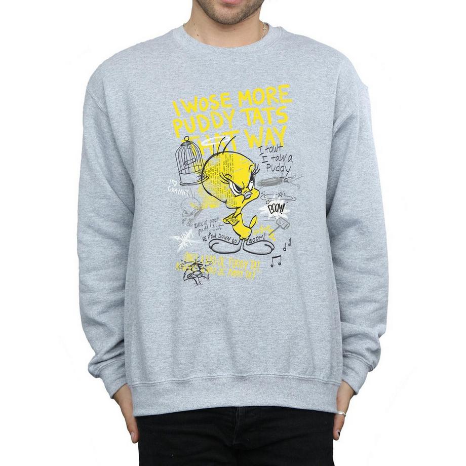 LOONEY TUNES Tweety Pie More Puddy Tats Sweatshirt  