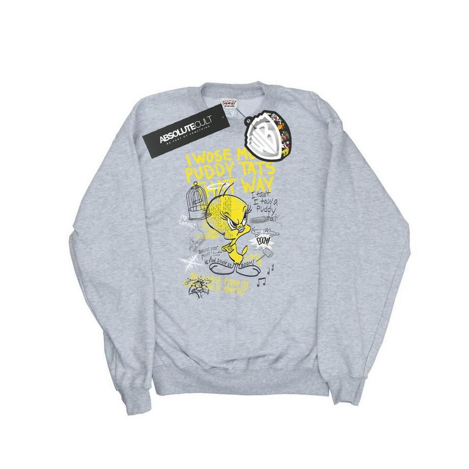 LOONEY TUNES Tweety Pie More Puddy Tats Sweatshirt  
