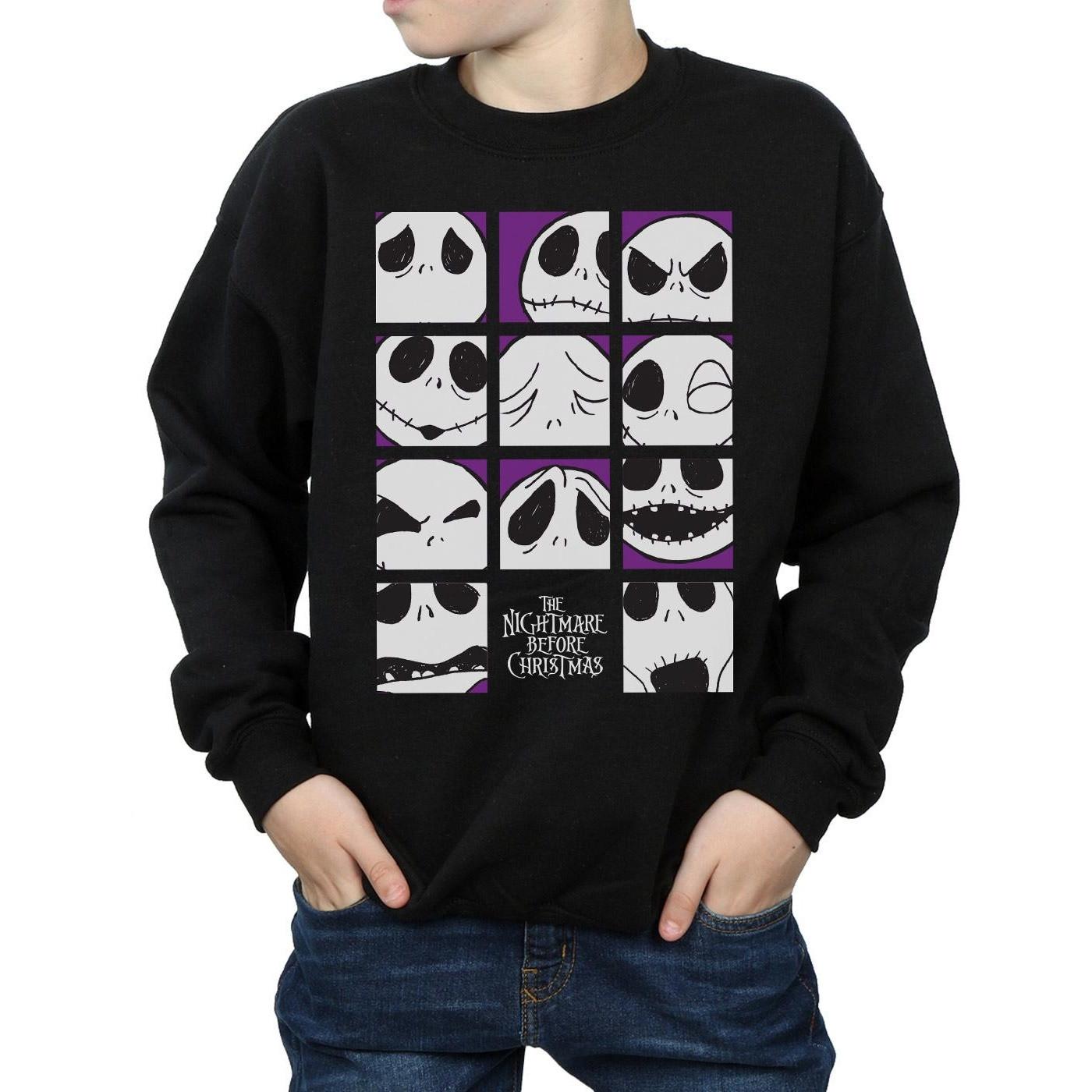 Disney  Nightmare Before Christmas Many Faces Of Jack Sweatshirt 