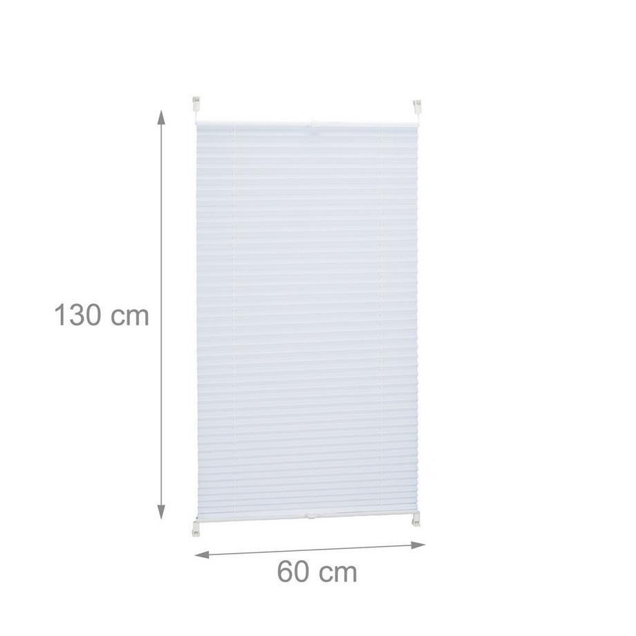 B2X  Tenda plissettata bianca senza foratura 