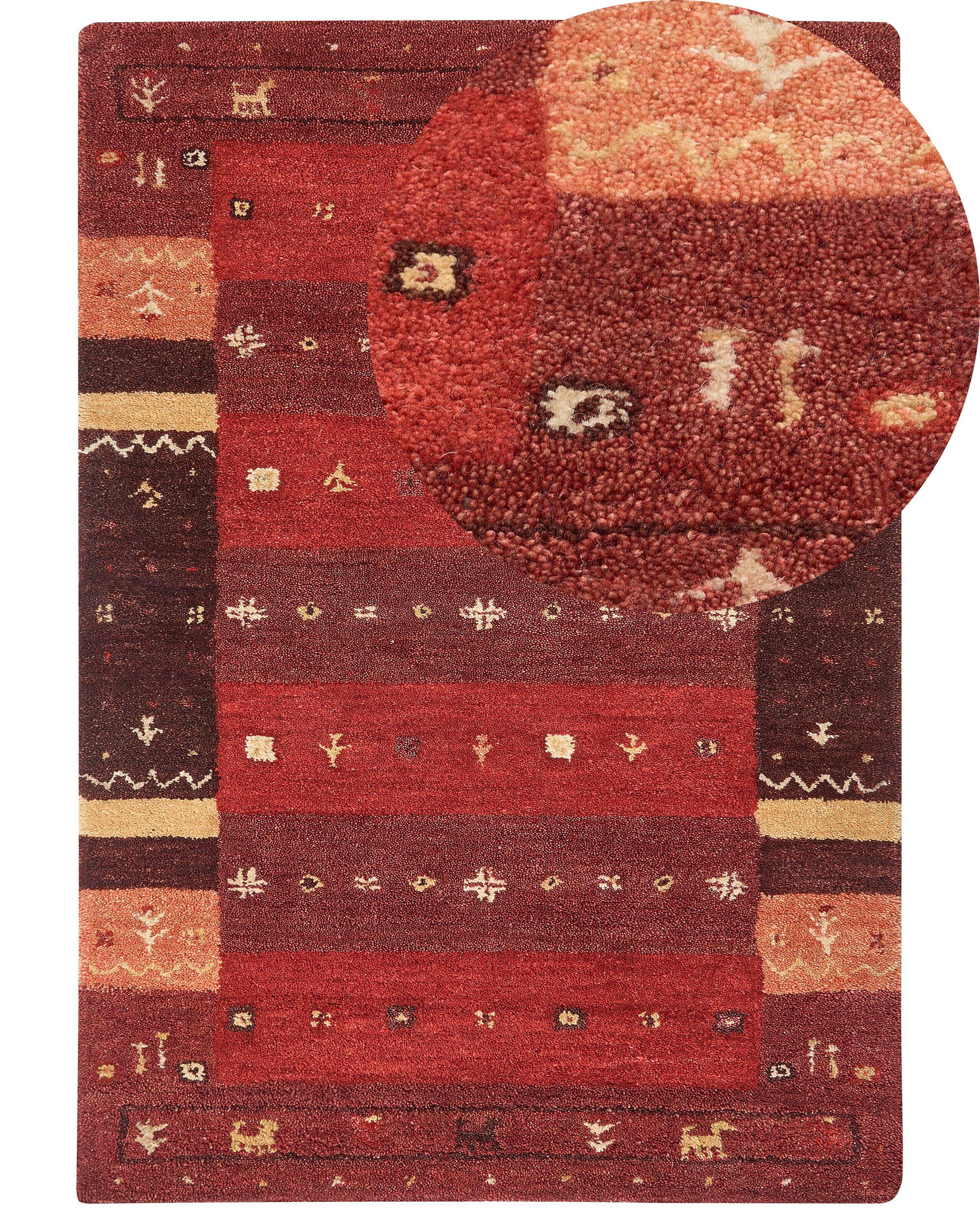 Beliani Tapis en Laine Rustique SINANLI  