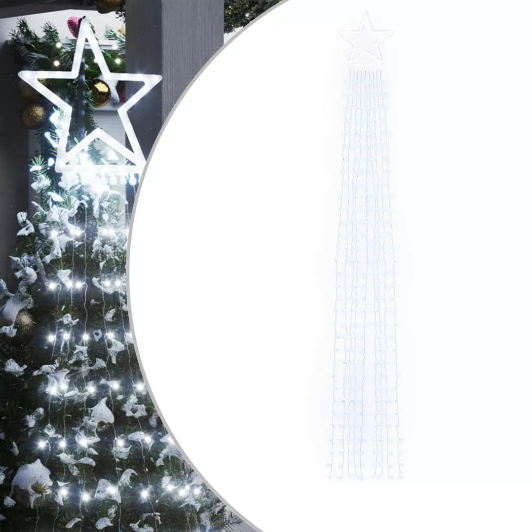 VidaXL - Weihnachtsbaum beleuchtung, One Size, Weiss Bunt