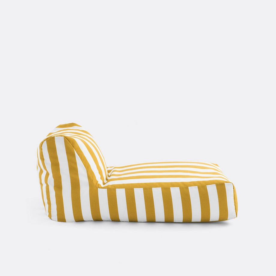 La Redoute Intérieurs Canapé pouf de jardin en toile à rayures  