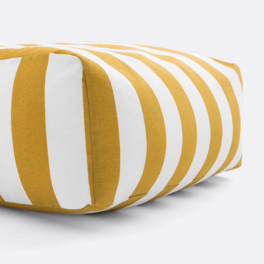 La Redoute Intérieurs Canapé pouf de jardin en toile à rayures  
