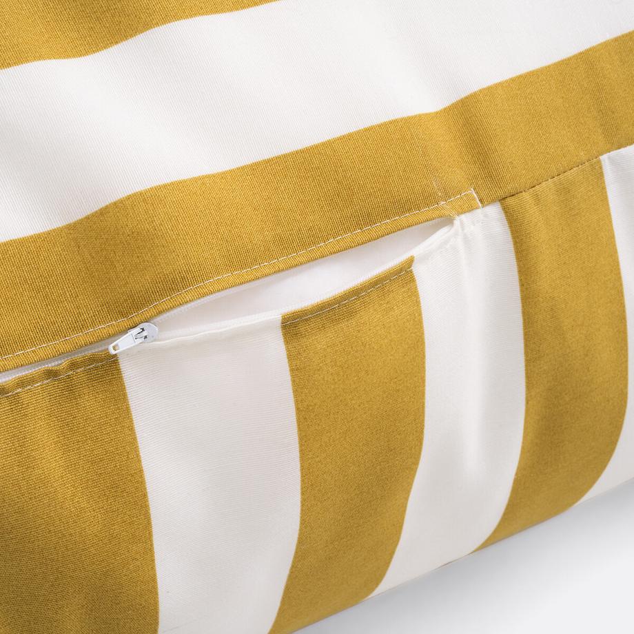 La Redoute Intérieurs Canapé pouf de jardin en toile à rayures  