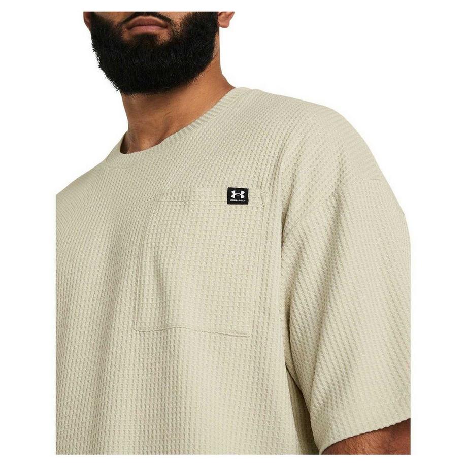 UNDER ARMOUR T-Shirt Rival Tissu Cannelé  