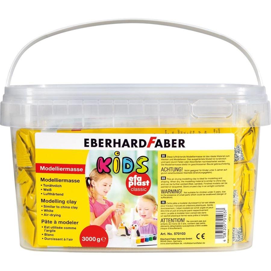 EBERHARD FABER  Eberhard Faber EFA Plast Modellierton 3 kg Weiß 1 Stück(e) 