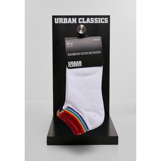 URBAN CLASSICS  calzini rainbow no show (4pcs) 