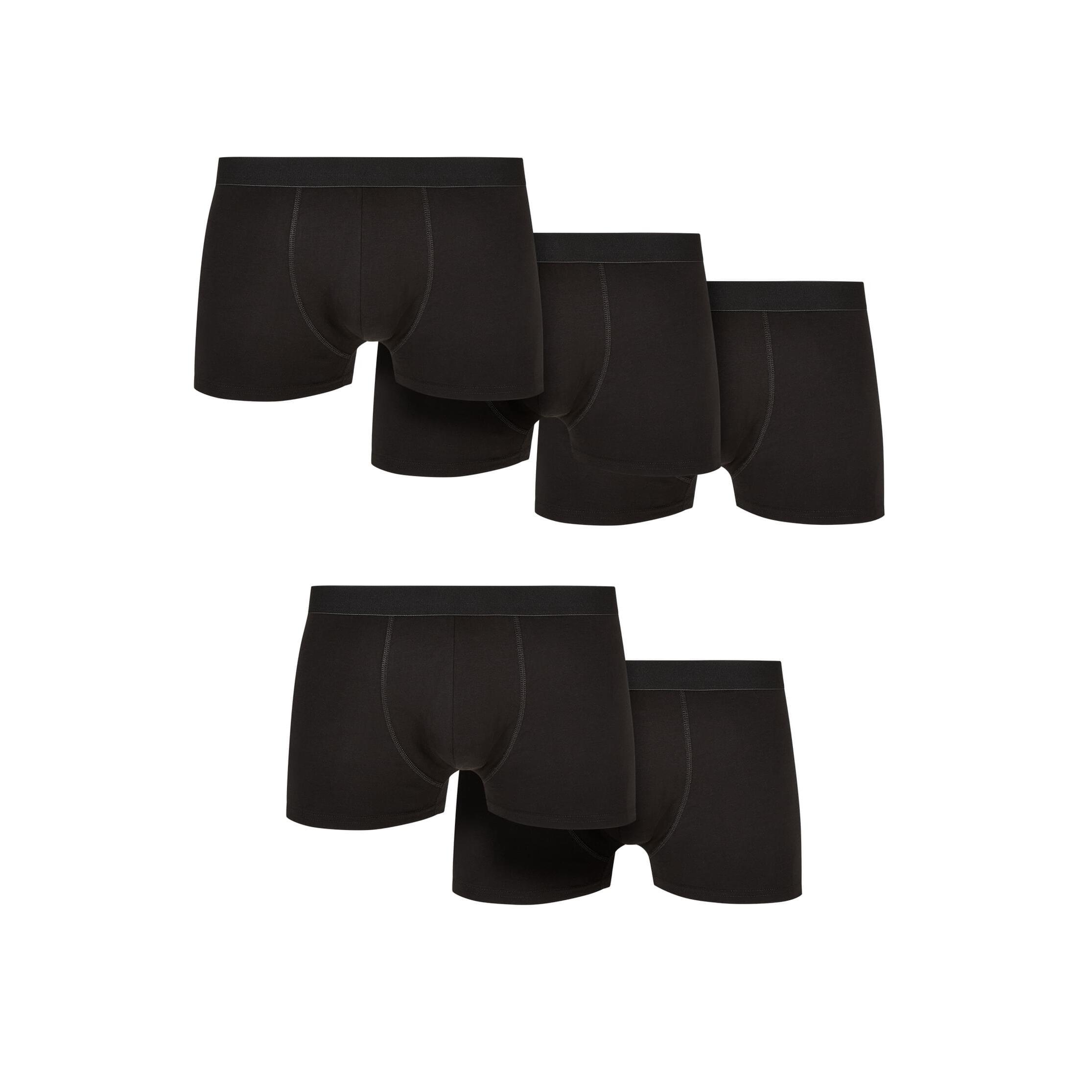 URBAN CLASSICS Solid Organic Boxershorts 5er Pack  